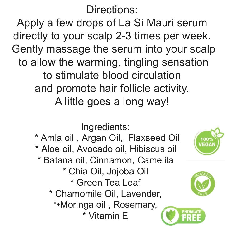 La Si Mauri Hair Growth Serum - 2 fl oz