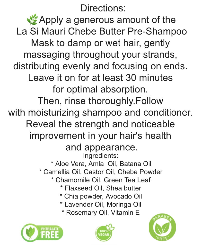 La Si Mauri Chebe Butter Pre-Shampoo Mask-8 fl oz