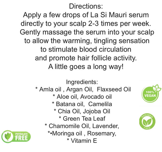 La Si Mauri Hair Growth Serum - 2 fl oz