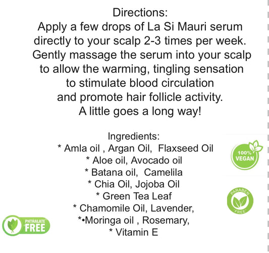 La Si Mauri Hair Growth Serum - 2 fl oz